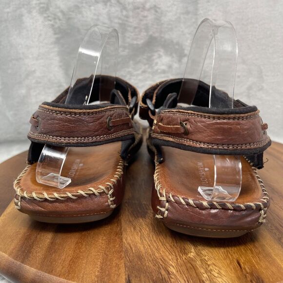 Florsheim Sandals Mens 10 M Brown Leather San Carlos Ankle Strap Open Toe - Picture 12 of 16